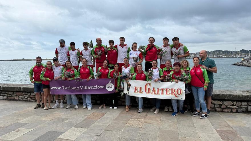 El Dragon Boat femenino de Villaviciosa se estrena de forma brillante en Hondarribia