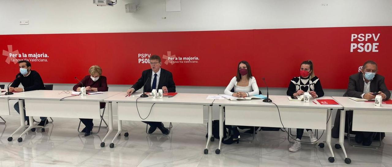 La comisión ejecutiva nacional celebrada este lunes por la tarde en València. | INFORMACIÓN