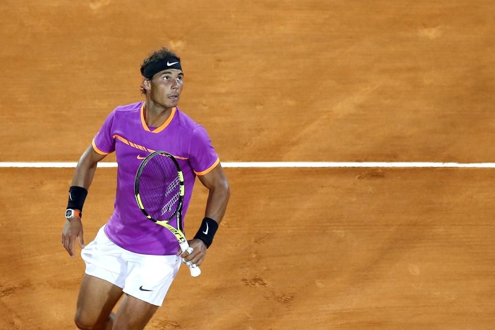 Imágenes del partido entre Nadal y Schwartzmann. EFE-REUTERS