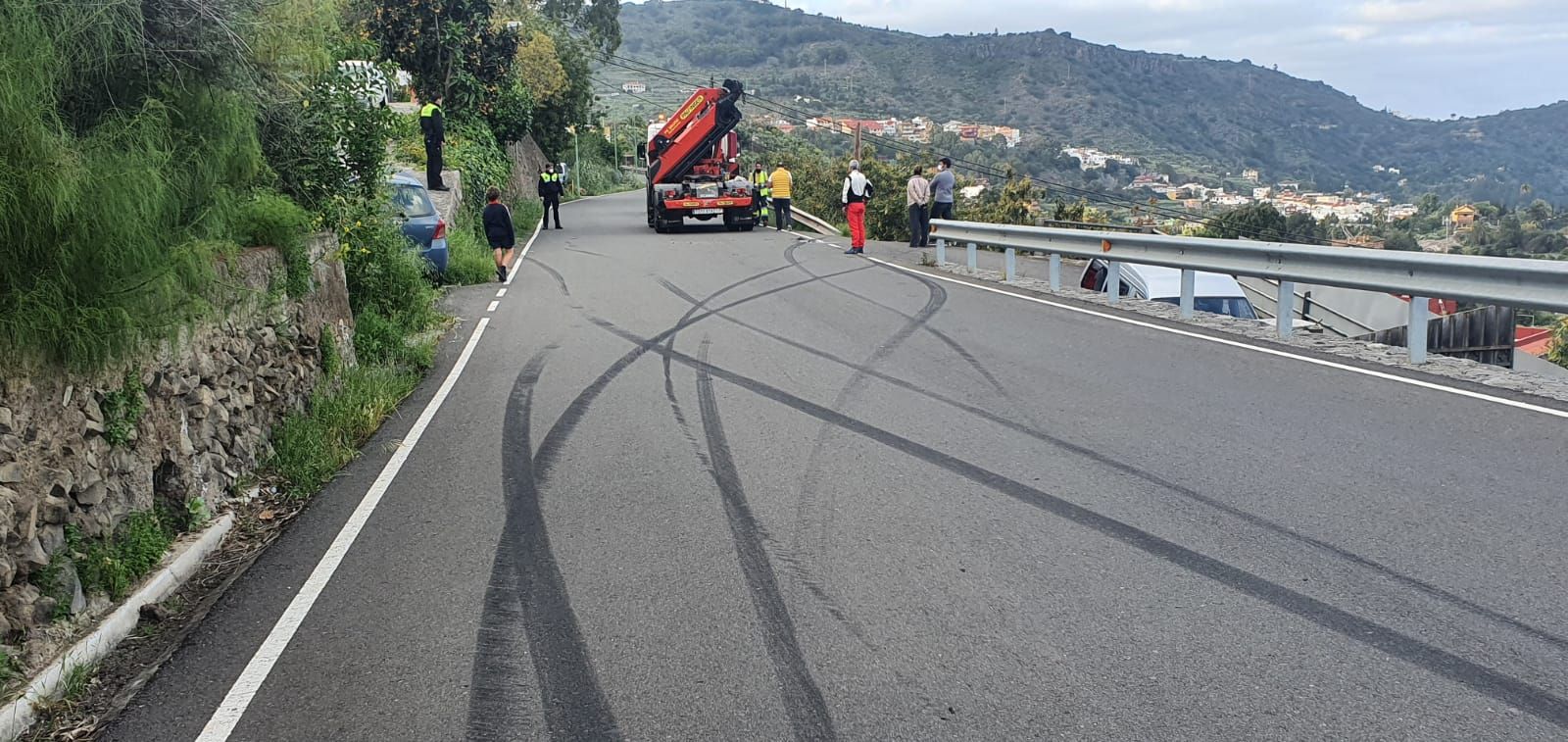 Accidentado inicio del Rally de Santa Brígida