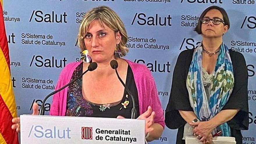 La consellera de Salut, en roda de premsa el 22 de maig.