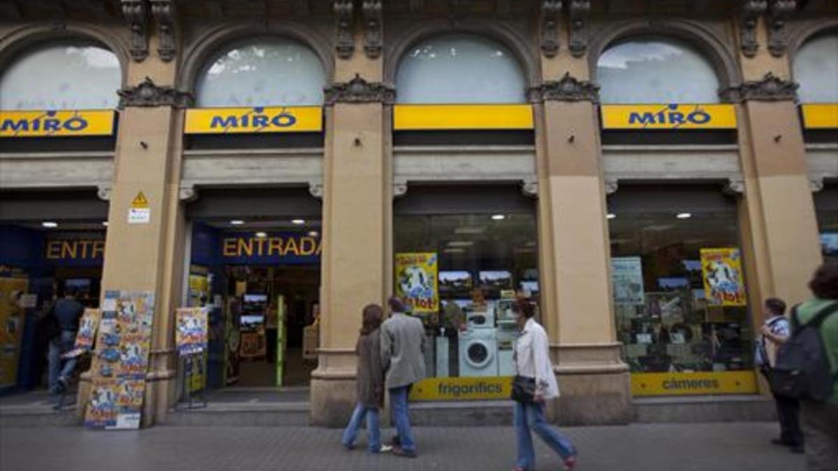 Tienda de Miró en Barcelona.