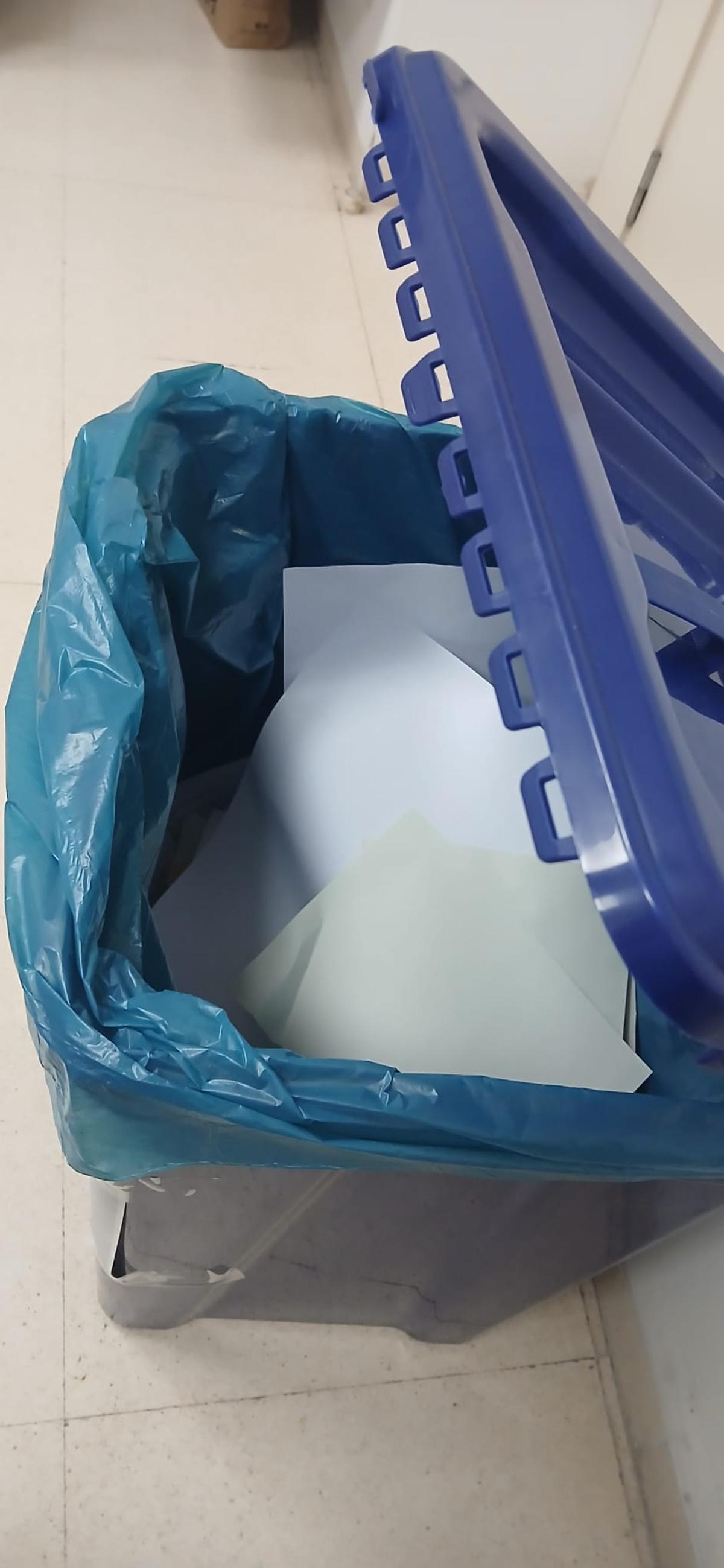 Las papeleras que se están utilizando