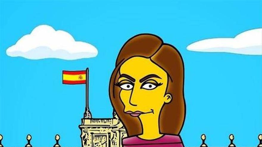 Letizia manda en la pasarela de Springfield