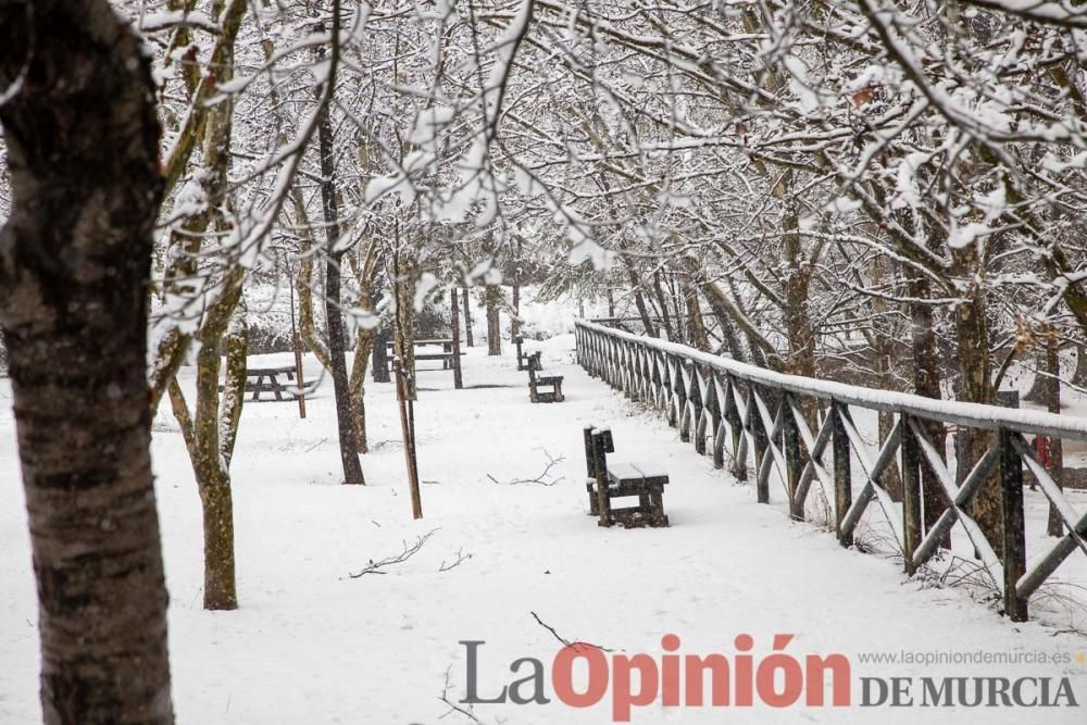 Nieve en las Fuentes del Marqués de Caravaca