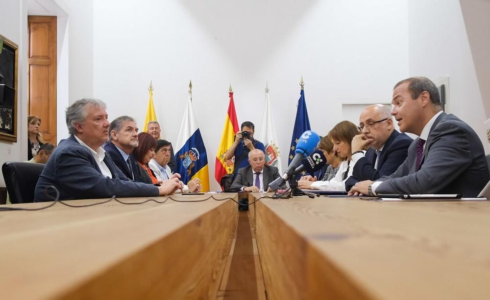 Visita oficial a Las Palmas de Gran Canaria del presidente del Cabildo, Antonio Morales