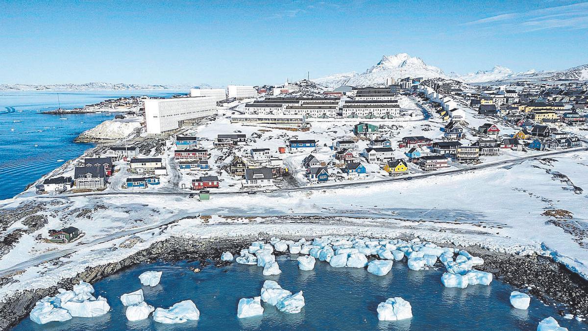 Vista aérea de Nuuk, en Groenlandia.