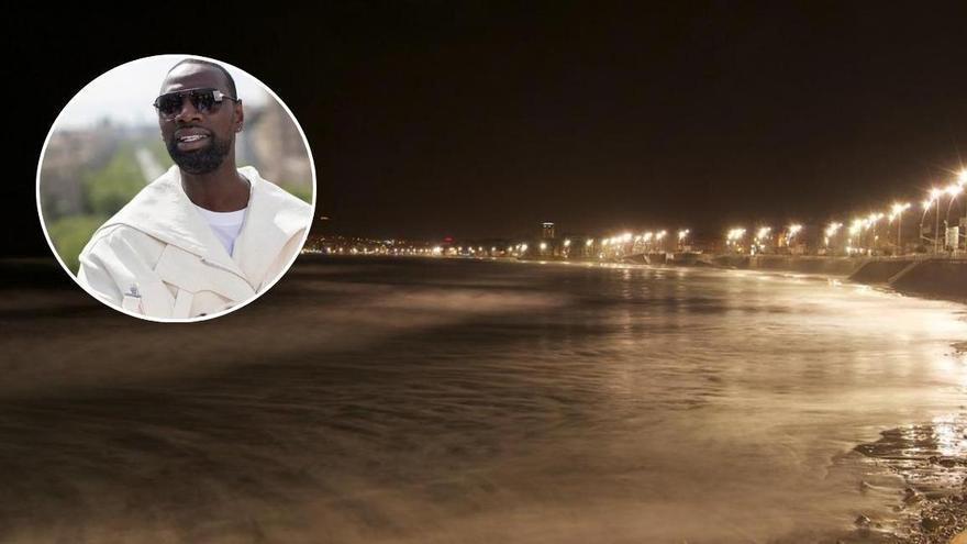El actor Omar Sy,  protagonista de la serie de Netflix 'Lupin', pasea por Las Canteras en Gran Canaria