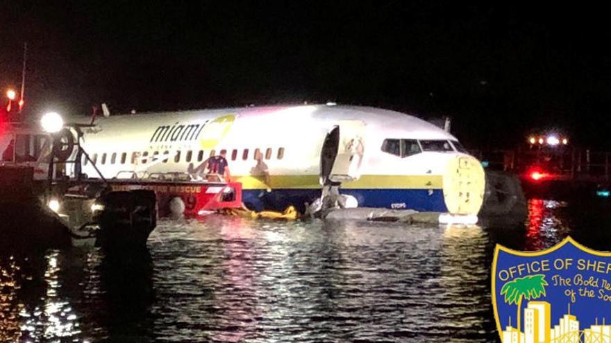 Imatge de l&#039;avió accidentat a Jacksonville