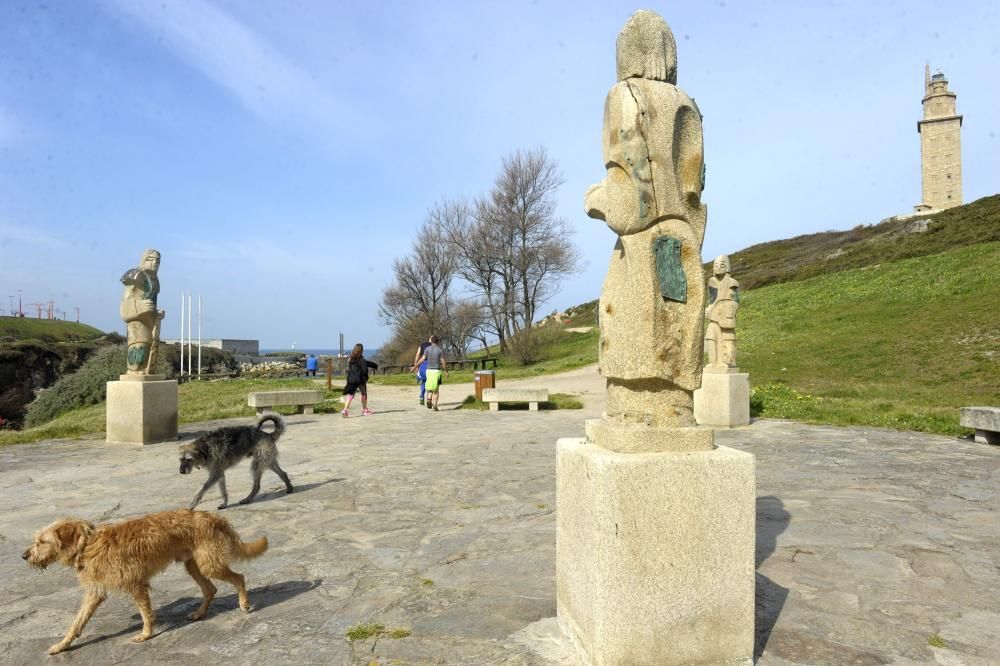 Esculturas del parque de la Torre pierden piezas