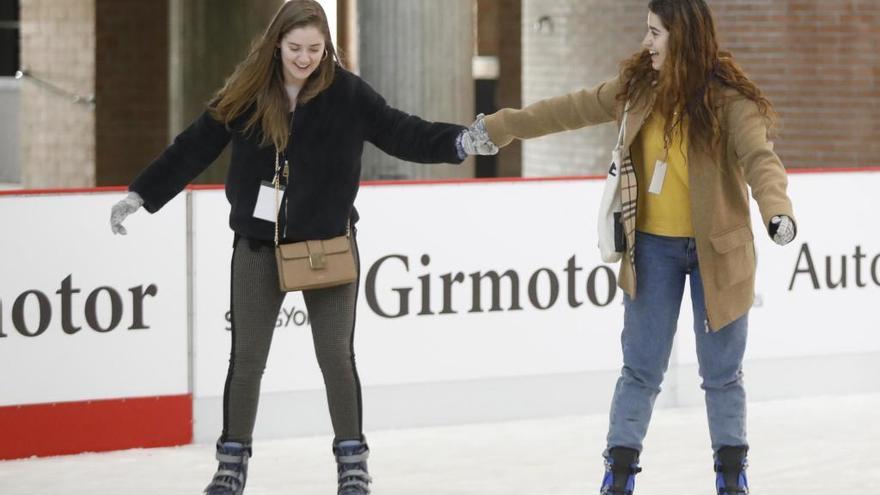 La pista de gel situada a Fira de Girona