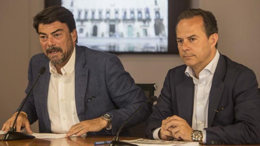 Barcala y Castillo, en la rueda de prensa en la que trataron el Plan de Ajuste