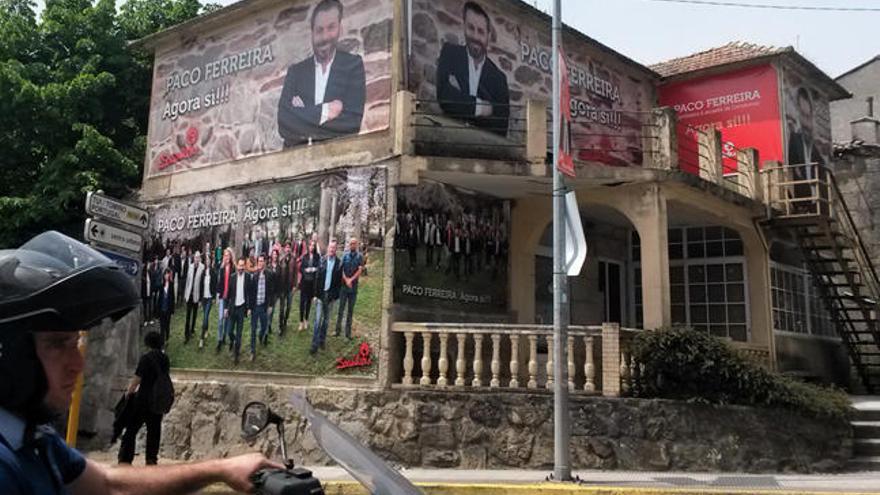 Vista de la nueva sede del PSOE en Gondomar