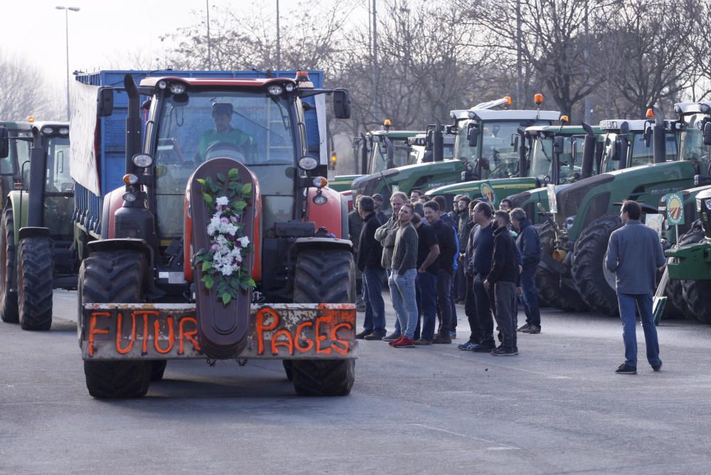 Marxa de tractors a Girona