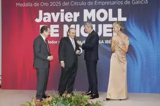 Javier Moll recibe la Medalla de Oro del Círculo de Empresarios de Galicia