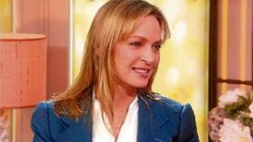 Uma Thurman durant l&#039;entrevista al programa &quot;Today&quot; de la NBC.