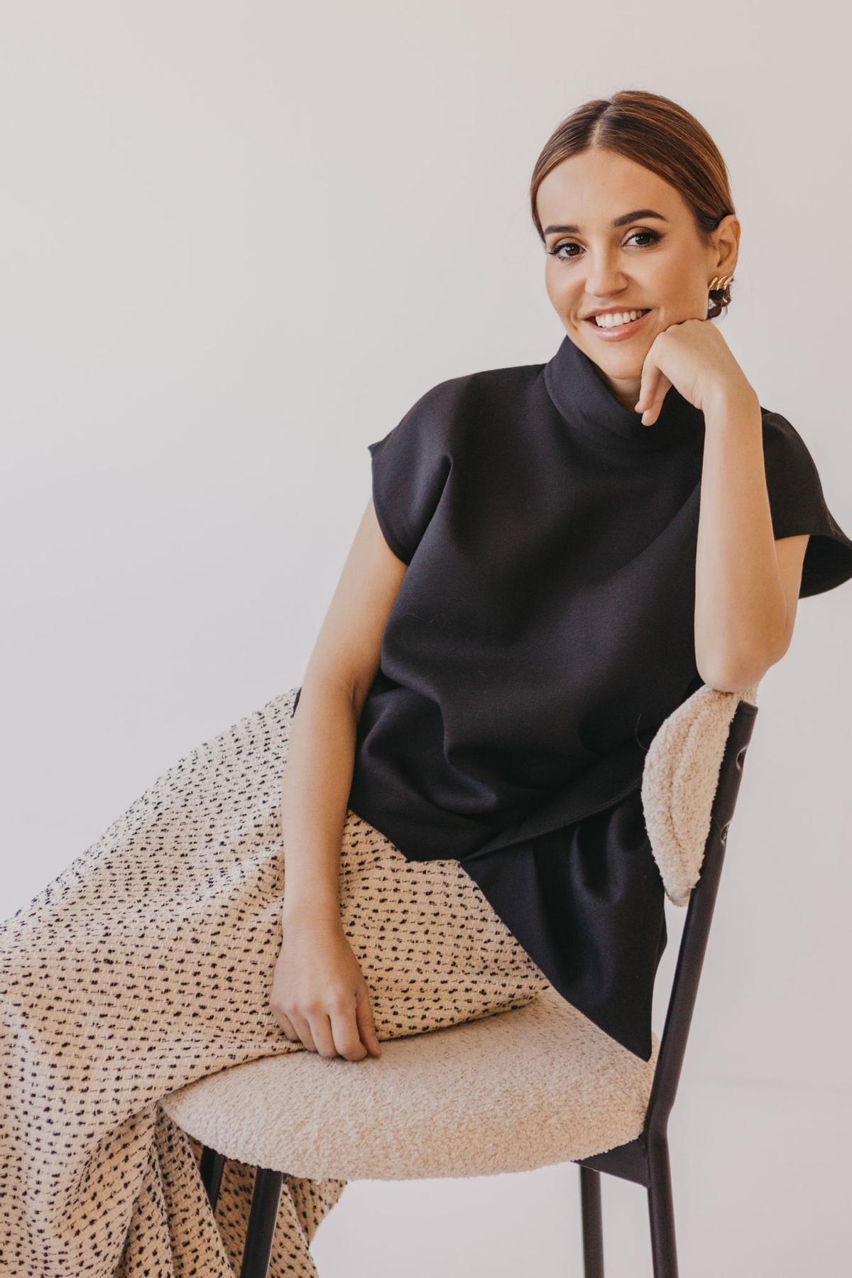 Virginia Pozo, fundadora de Coosy, firma gallega que desfilará en la Fashion Week de Madrid.