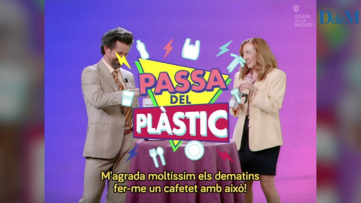 Así es 'Pasa del plástico', la campaña con aire ochentero del Govern