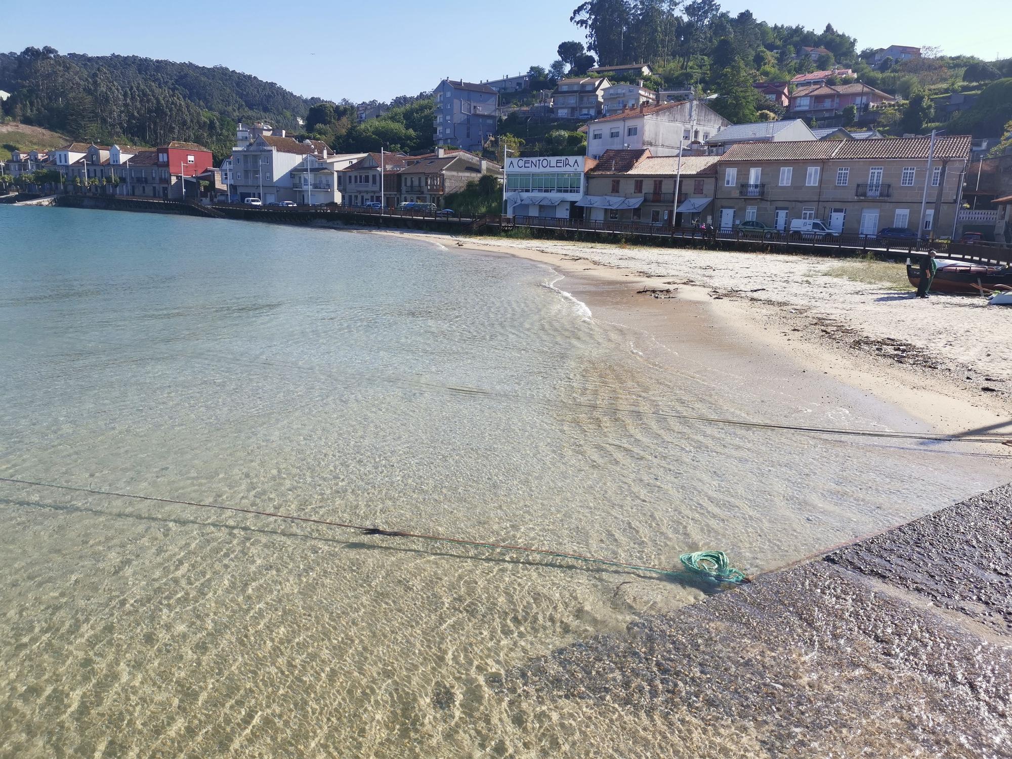 Una vista de la Praia de Beluso