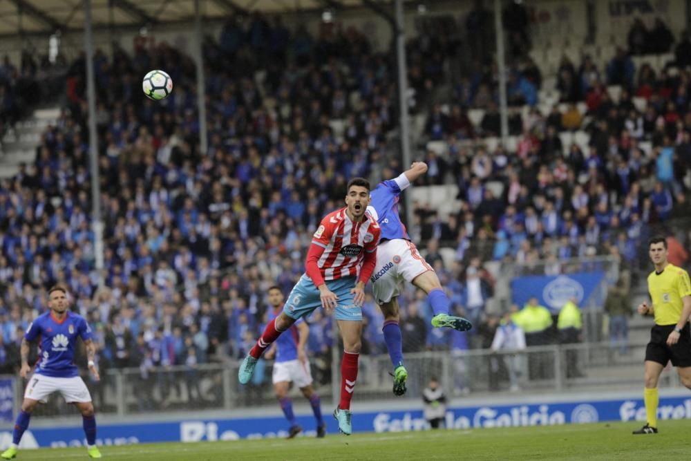 El partido entre el Lugo y el Real Oviedo, en imágenes