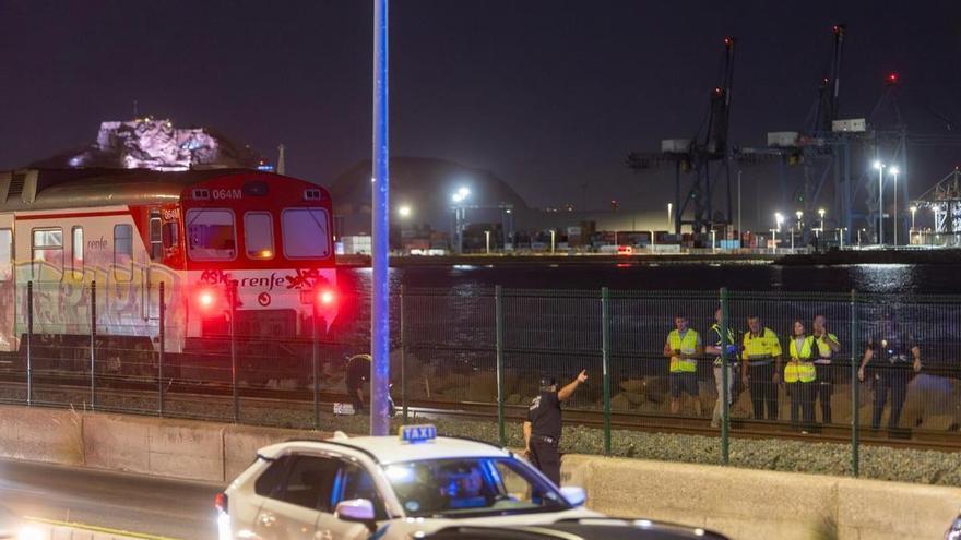 Un tren arrolla a un hombre en Alicante: pierde una mano y sufre graves heridas en una pierna