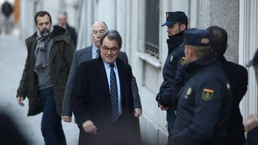 Artur Mas, declarant al Suprem aquest dimarts passat.