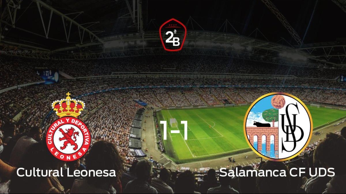 La Cultural Leonesa no pudo conseguir la victoria ante el Salamanca UDS (1-1)