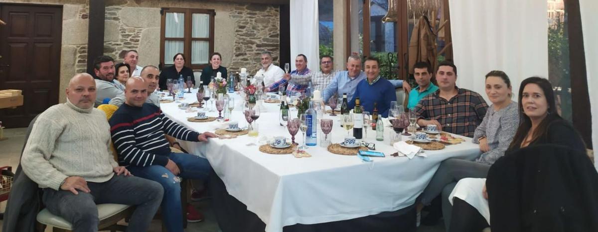 Comensales en uno de los comedores del Pazo de Bendoiro. |