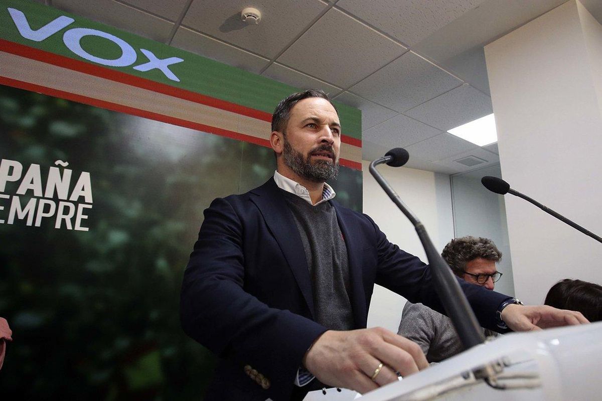 El líder de Vox, Santiago Abascal, analiza los resultados de las elecciones generales.