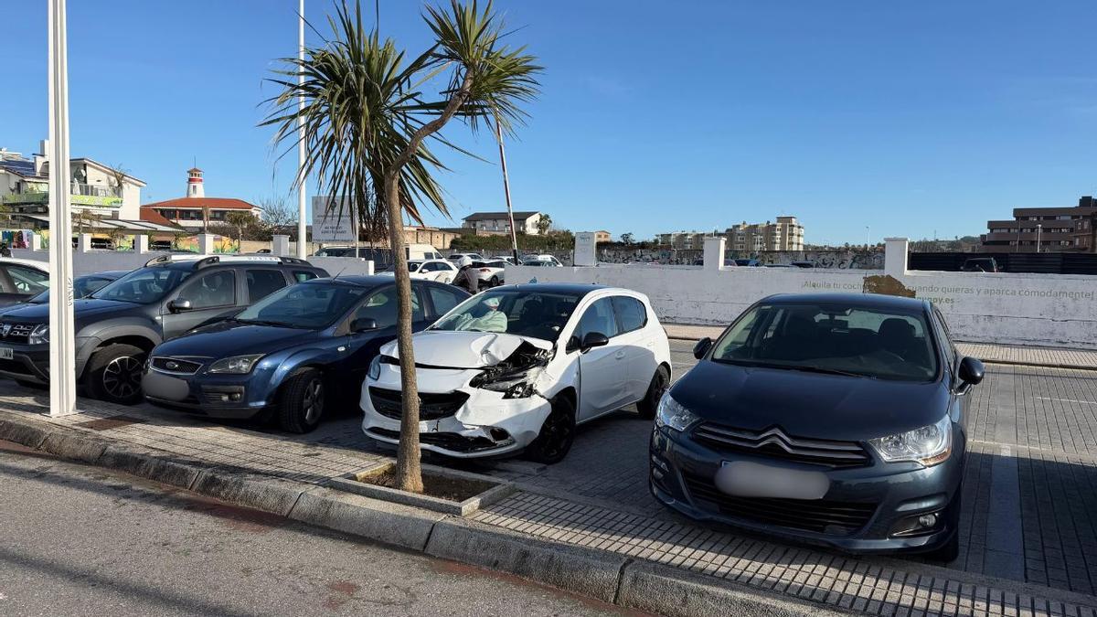 Coches accidentados.