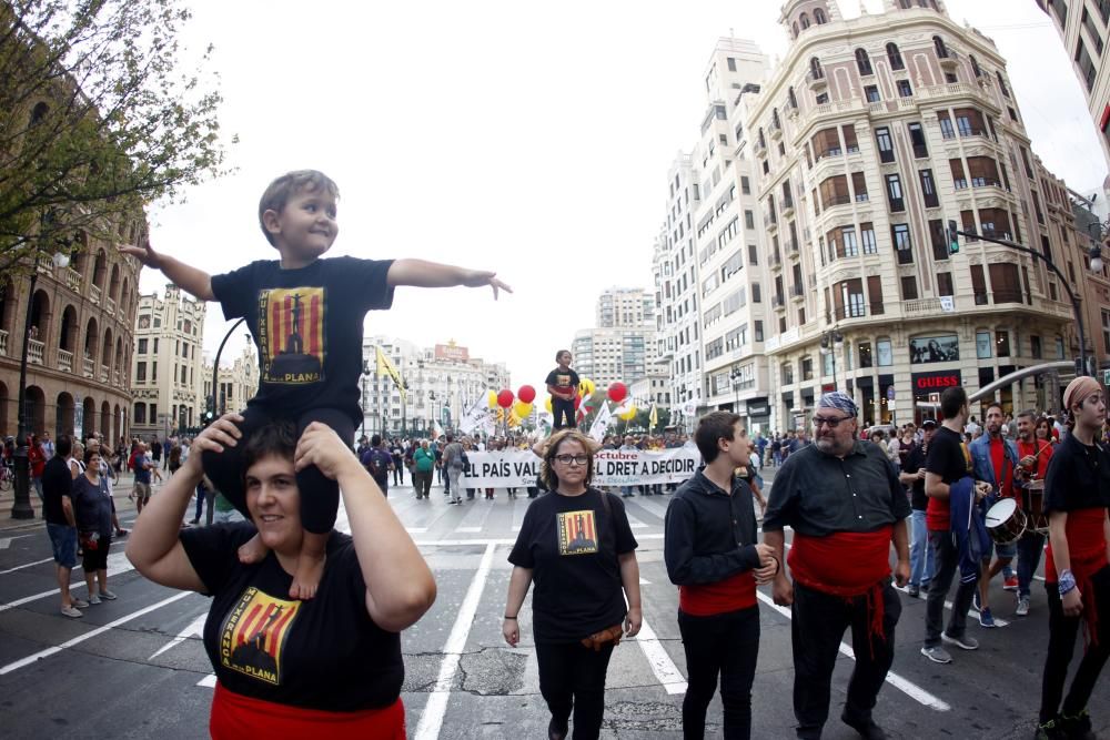 Manifestación de la Comissió 9 d'Octubre