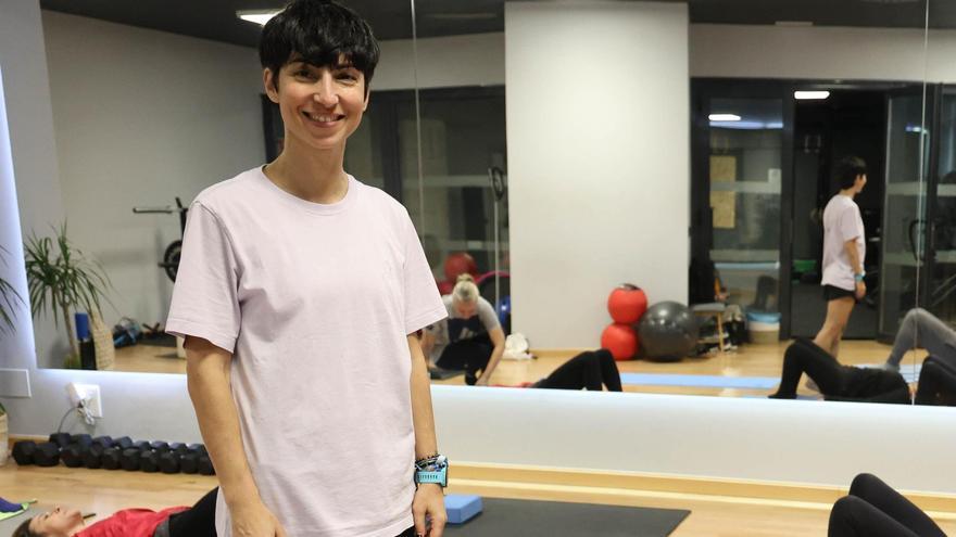 La entrenadora y readaptadora física Naza Tilve en su centro de entrenamiento situado en Vigo.