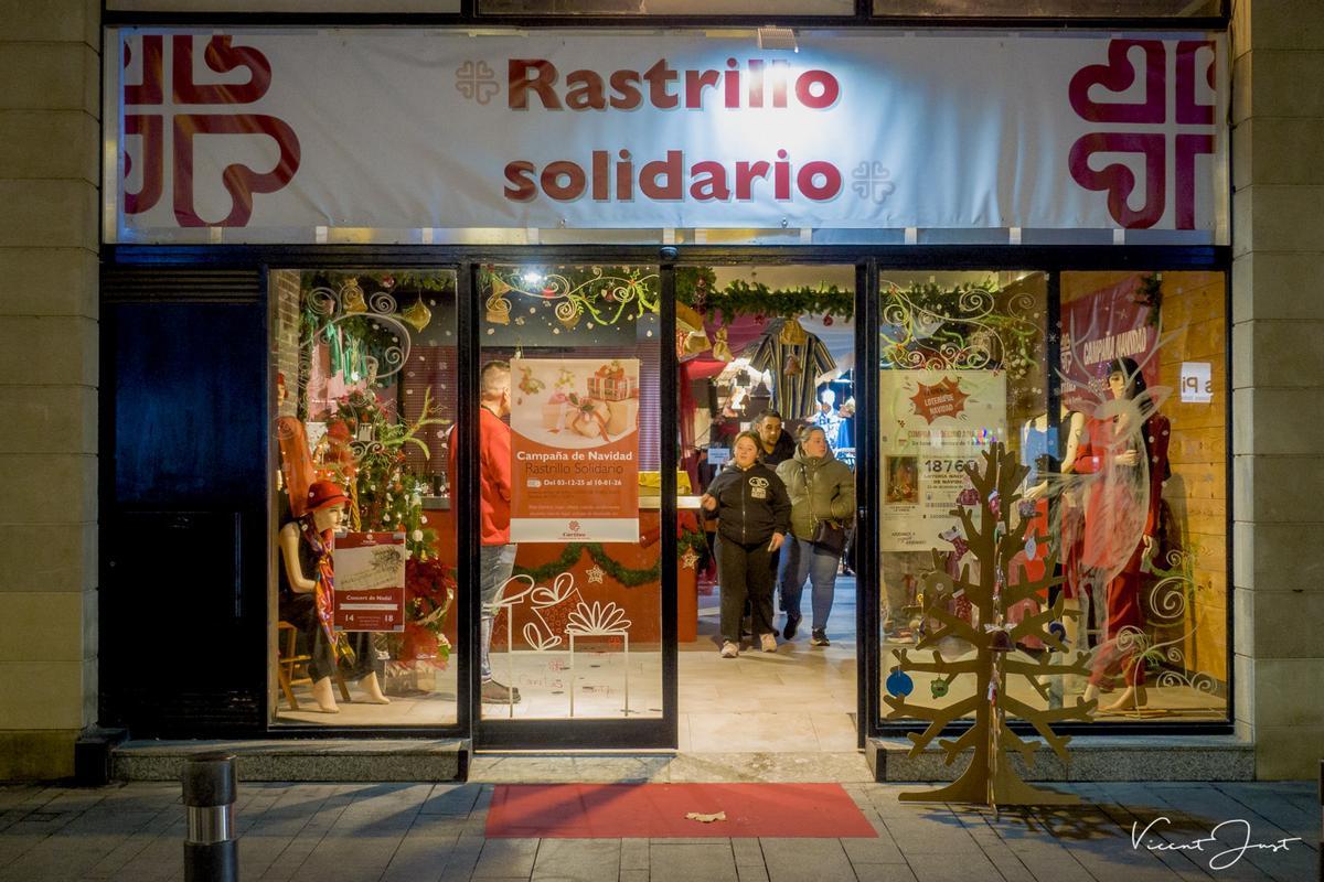 El Rastrillo Solidaria ha estado ubicado en el nº 21 del paseo de les Germanies de Gandia
