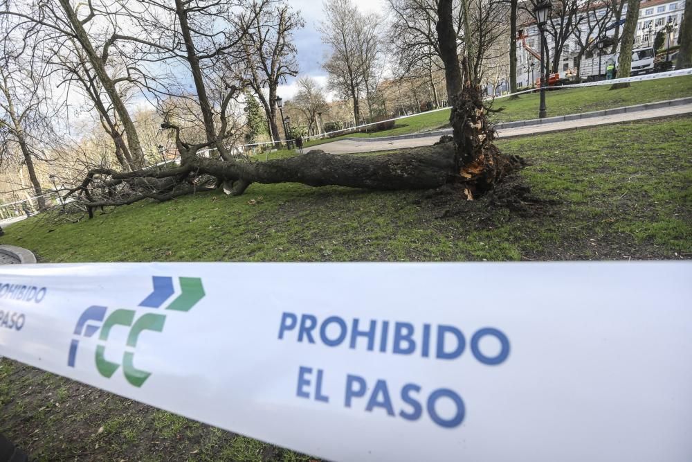 Temporal de viento y oleaje en Asturias