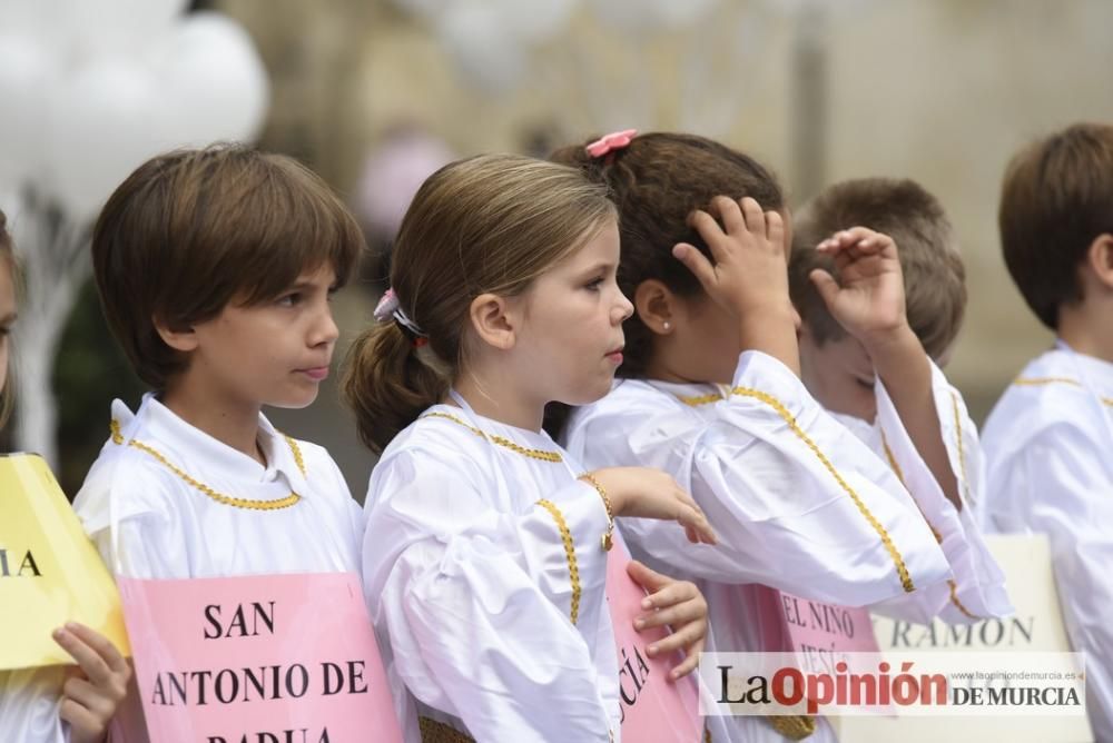 Fiesta de la Luz en la plaza Belluga de Murcia