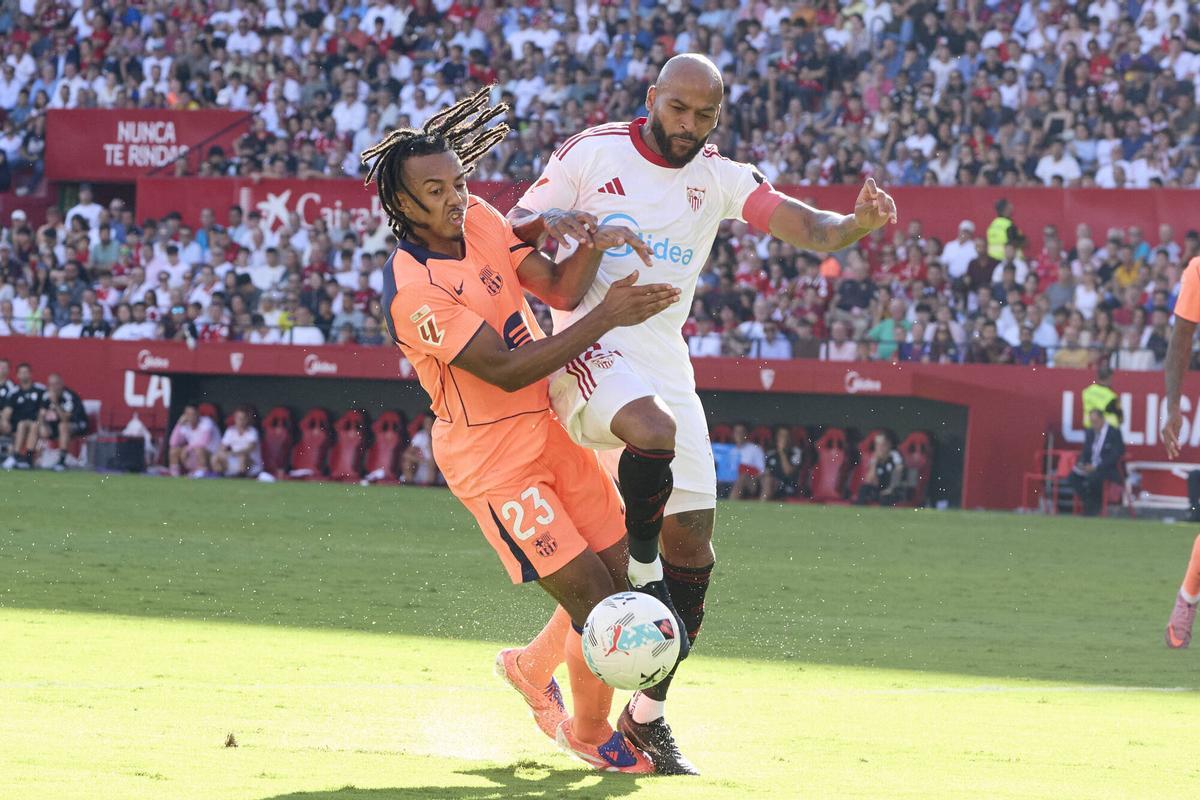 El Barça perdió la mayoría de duelos ante el Sevilla