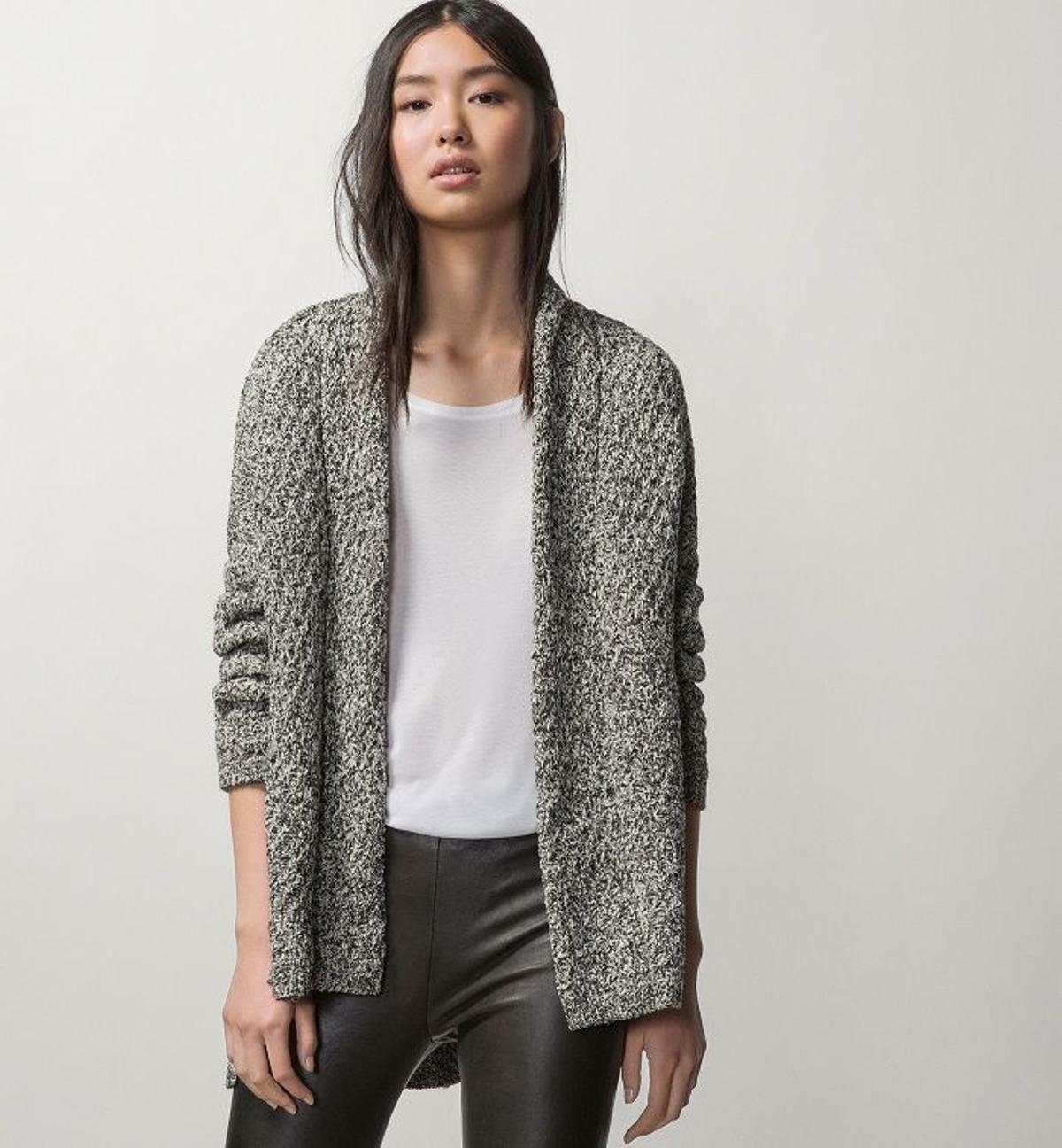 Básicos otoño 2015, cardigan abierto de Massimo Dutti