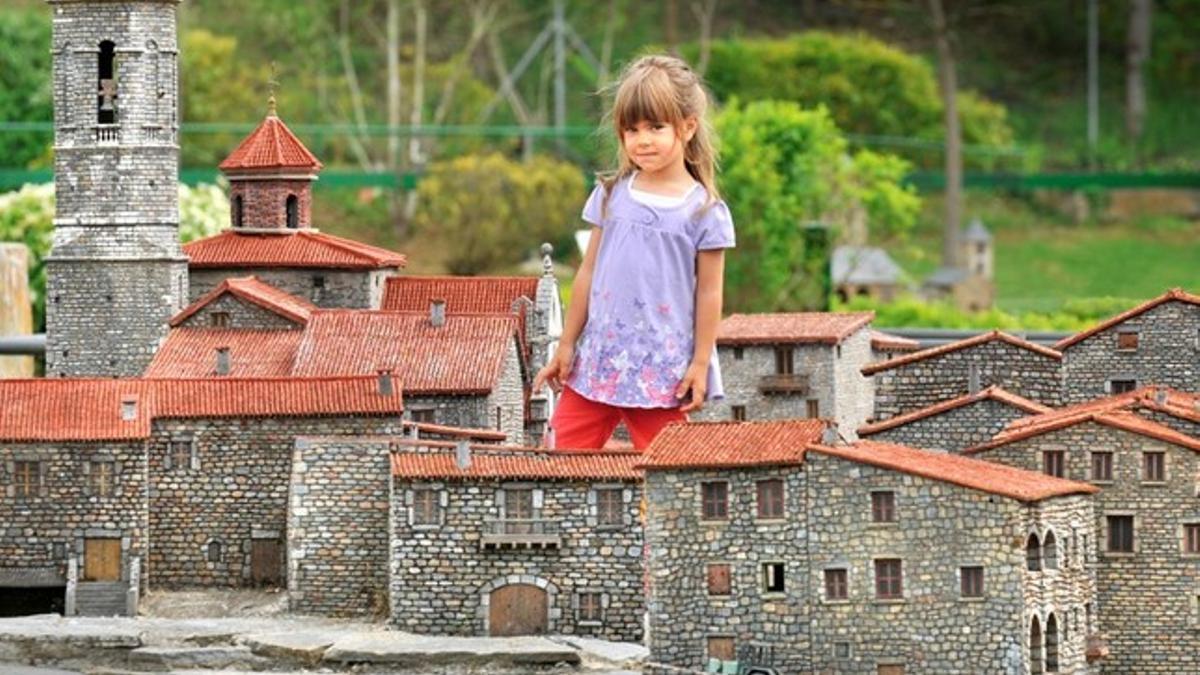 Un aspecto del parque Catalunya en Miniatura.