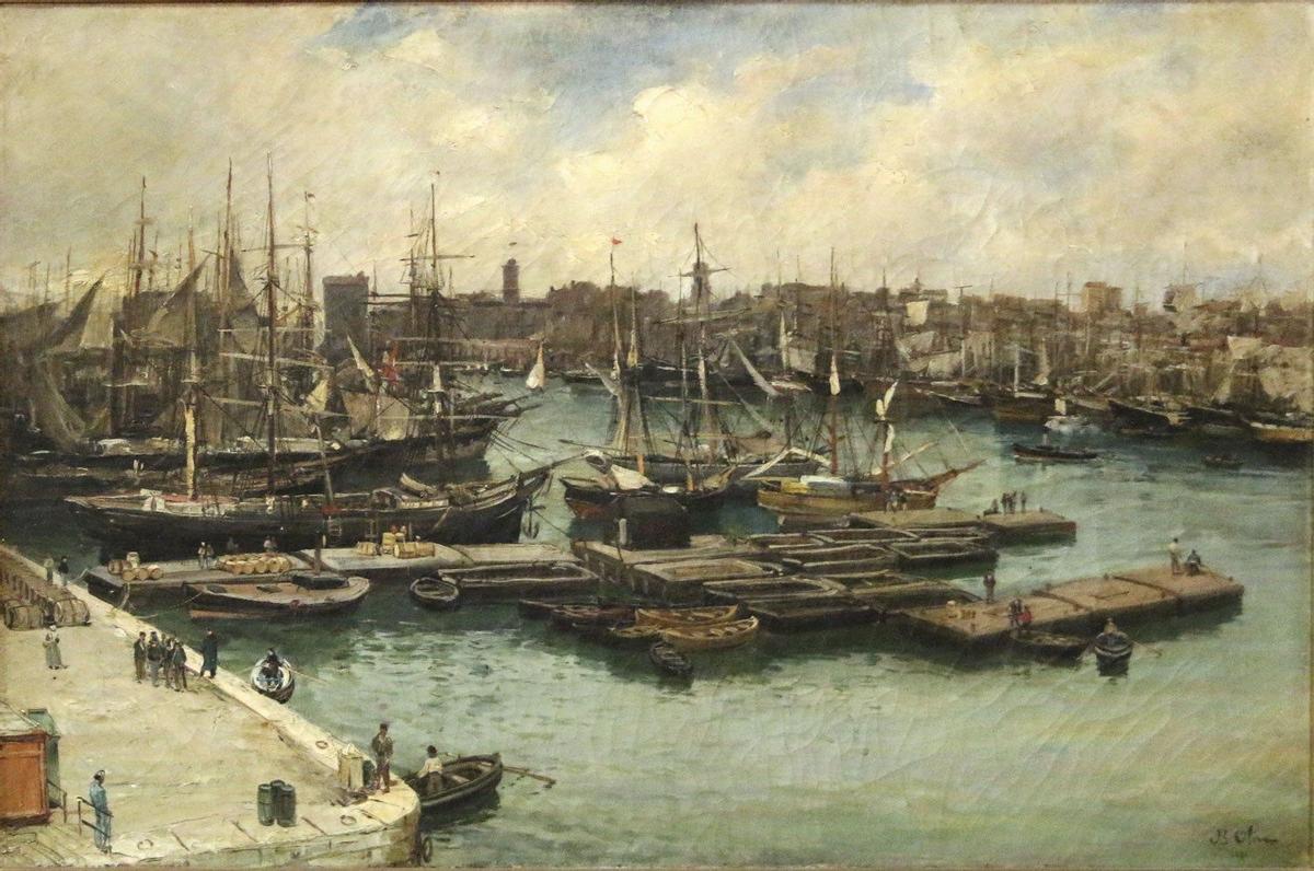 Puerto de Marsella en la segunda mitad del XIX.