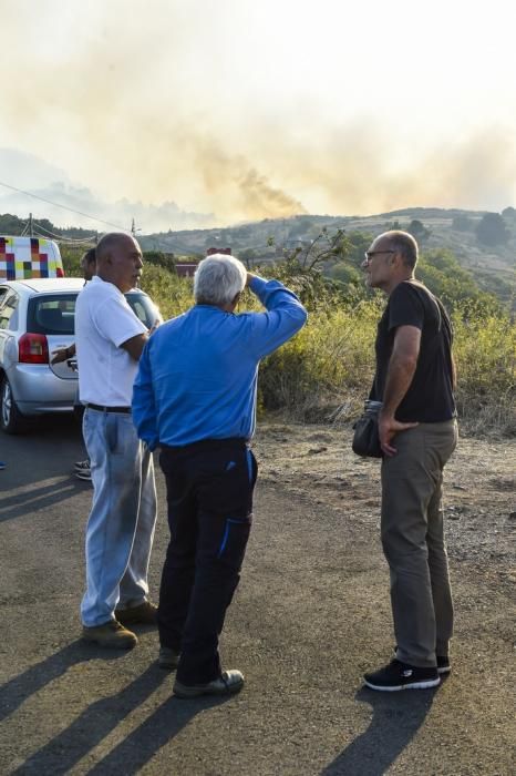 Incendio en la zona de cumbre de Gran Canaria