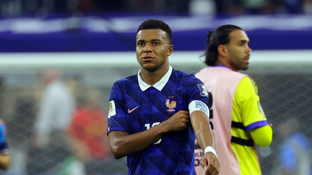 Kylian Mbappé, tras la derrota ante España