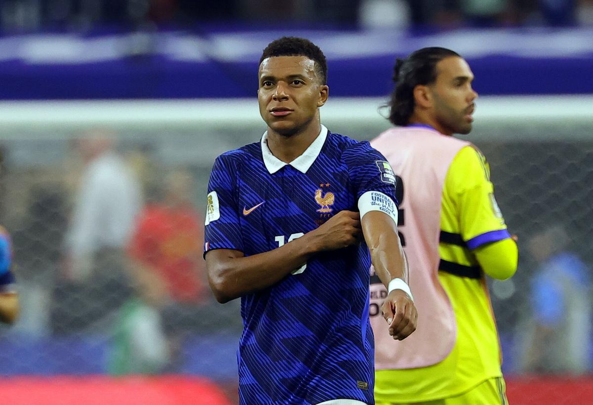 Kylian Mbappé, tras la derrota ante España