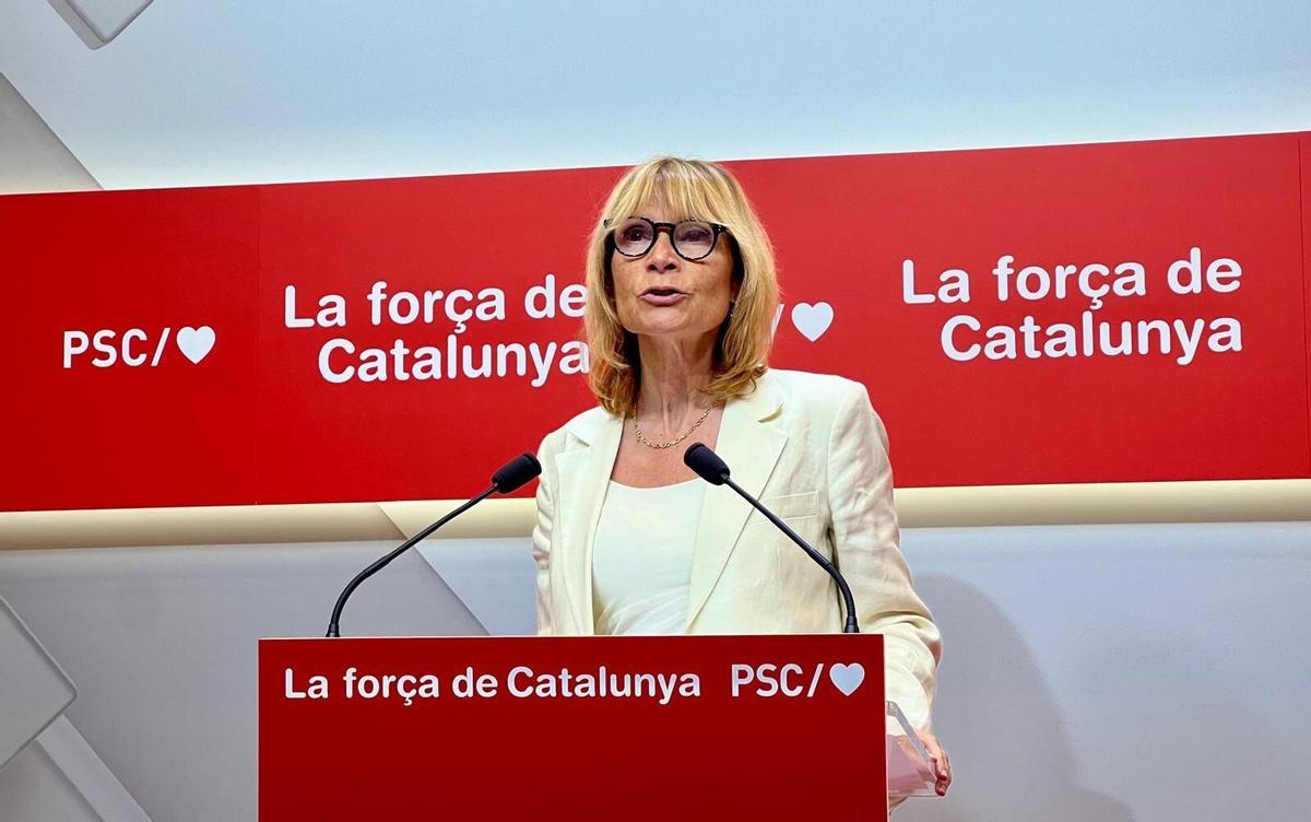 Lluïsa Moret, portavoz del PSC
