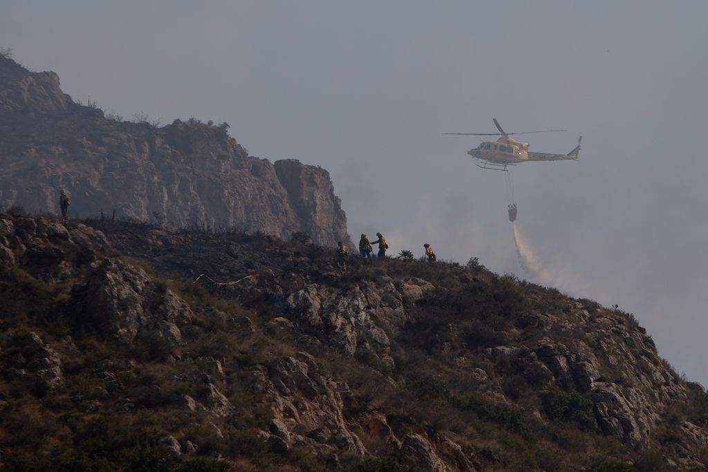 El incendio de las Cuestas del Cedacero, en imágenes