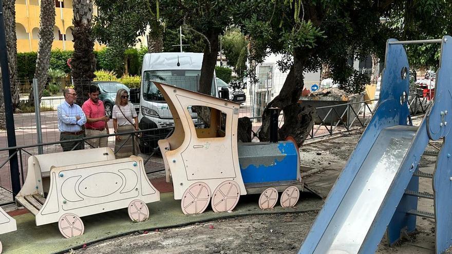 El Campello inicia la rehabilitación del parque infantil de la plaza Don Carlos