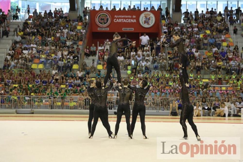 Clausura de las escuelas de Cartagena de gimnasia rítmica y estética de grupo