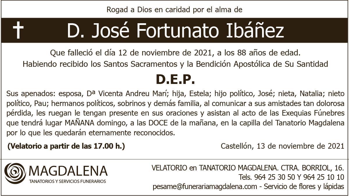 D. José Fortunato Ibáñez