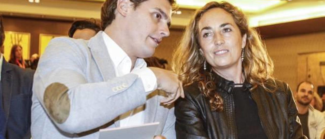 Albert Rivera y Carolina Punset en un mitin de la pasada campaña autonómica.