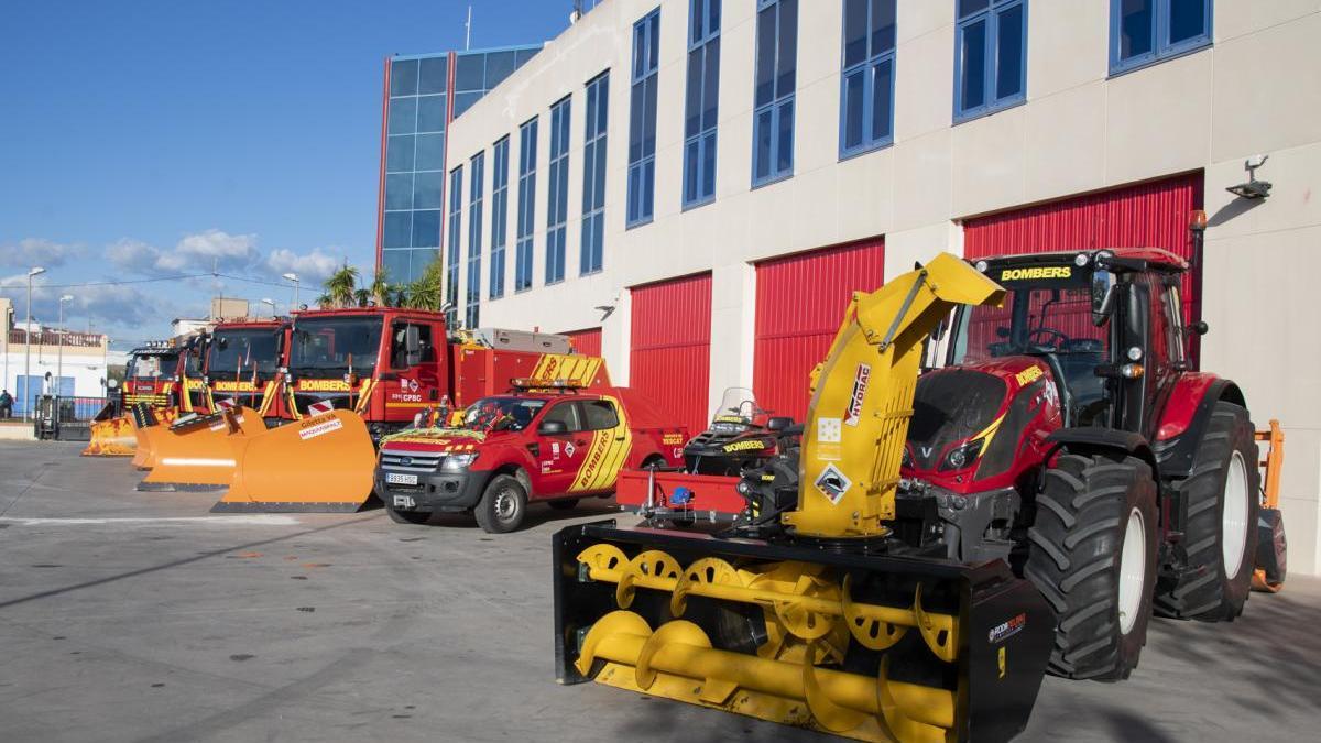 Los bomberos de Castellón refuerzan su flota de vehículos de emergencias ante nevadas