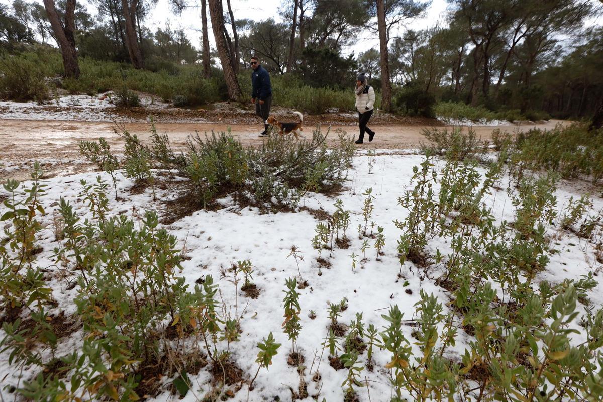 Granizo en la Talaia
